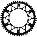 FIRE POWER REAR SPROCKET ALUMINUM 48T-420 BLK KAW/SUZ 410-48 BLK