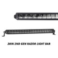 XK GLOW 20" RAZOR LIGHT BAR AUX HIGH BEAM WITHOUT HARNESS XK064020-D