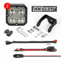 XK GLOW 20W RGB POD LIGHTS FLOOD BEAM XK065001-FL
