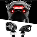 XK GLOW MINI LED TURN SIGNAL BLACK RED PAIR XK034022-RB