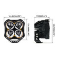 XK GLOW 5" SPOT BEAM CUBE LIGHT 2 PIECE KIT XK067005-KIT