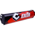 ODI 245MM CROSS BAR PAD RED / BLACK H75BPS-RB
