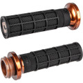 ODI LOCK-ON HART-LUCK FULL-WAFFLE BLACK/BRONZE TBW 1" V31HTW-BZ-Z