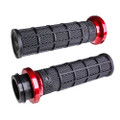 ODI LOCK-ON HART-LUCK FULL-WAFFLE BLACK/RED CABLE 1" V31HCW-BB-R