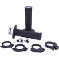 ODI MICRO-X LOCK-ON GRIPS HALF-WAFFLE BLACK/SILVER H36MXB