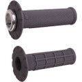ODI MICRO-X LOCK-ON GRIPS HALF-WAFFLE GRAPHITE/SILVER H36MXH