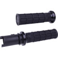 ODI LOCK-ON HART-LUCK FULL-WAFFLE BLACK/BLACK CVO `23-24 V31HTC-BB-B