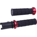 ODI LOCK-ON HART-LUCK FULL-WAFFLE BLACK/RED CVO `23-24 V31HTC-BB-R