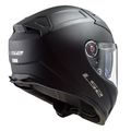 LS2 Citation II Helmet in Matte Black Rear View