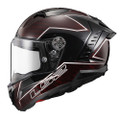 LS2 Thunder Carbon FIM Helmet - Red Carbon