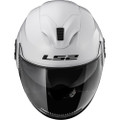LS2 Verso Solid Glossy White Helmet