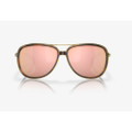 Oakley Split Time Prizm Rose Gold Polorized Lenses, Brown Tortoise/Gold Sunglasses