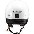 LS2 Bagger Solid Gloss White Helmet