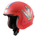 LS2 Spitfire Spark Red Helmet