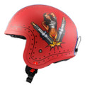 LS2 Spitfire Spark Red Helmet