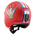 LS2 Spitfire Spark Red Helmet