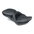 MUSTANG 97-07 Harley Rd King,06-07 Str Glide,00-05 Eagle Touring 1PC Seat Deluxe - Black