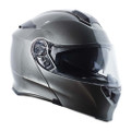 TORC T-28 Bluetooth Silver Metallic Helmet