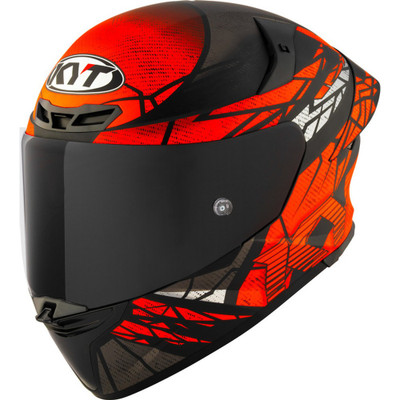 KYT TT-Revo Combustion Orange Matte Helmet