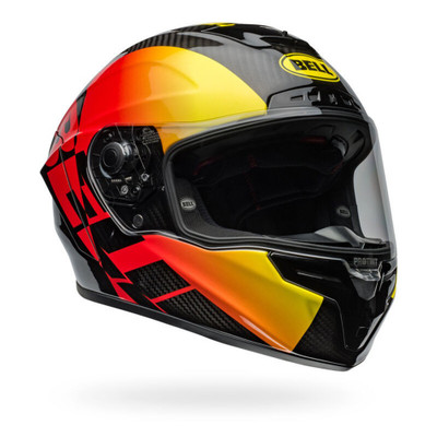 BELL Race Star DLX Flex Offset Helmet - Black/Red