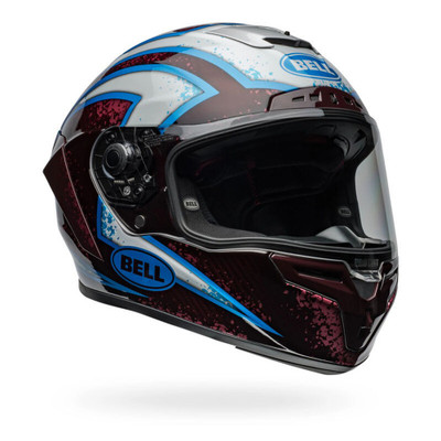 BELL Race Star DLX Flex Xenon Helmet - Red Silver