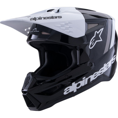 ALPINESTARS SM3 Radium Helmet - Black/White/Gray ALPINESTARS SM3 Radium Helmet - Black/White/Gray