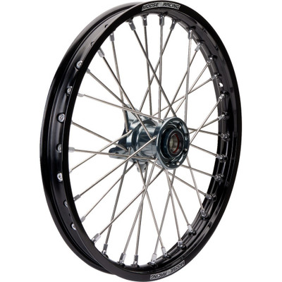 MOOSE OFFROAD SX-1 Complete Wheel - Black Wheel/Gray Hub - 21x1.6 - Gas Gas/KTM/Husqvarna