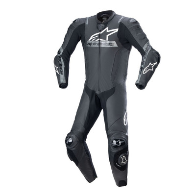 ALPINESTARS Missile v2 Ward Leather Suit - Black/Metallic Gray