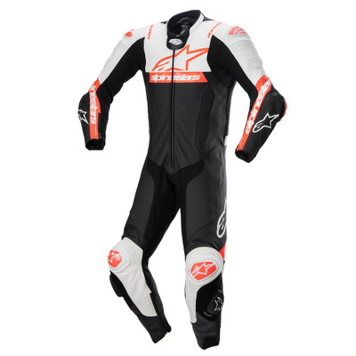 Alpinestars Missile v2 Ward Leather Suit - Black/White/Red Fluo Alpinestars Missile v2 Ward Leather Suit - Black/White/Red Fluo