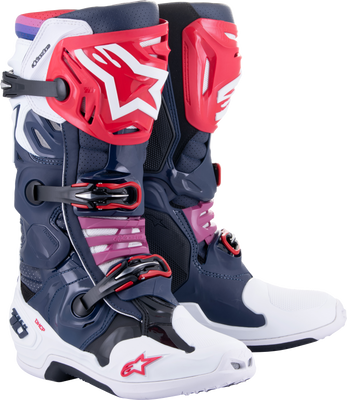 ALPINESTARS Tech 10 Supervented Boots - Navy/White/Rainbow