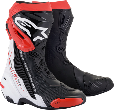ALPINESTARS Supertech R Boots - Black/White/Red