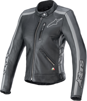 ALPINESTARS Stella Dyno Leather Jacket - Black/Gray