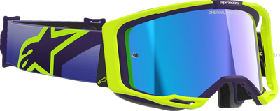ALPINESTARS Vision 8 Corp Goggles - Purple/Yellow Fluorescent 