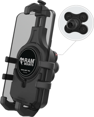 RAM Quick Grip Pro Phone Holder - with Vibe Safe Ball