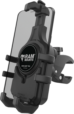 RAM Quick Grip Pro Phone Mount - Low Profile with Vibe Safe RAM Quick Grip Pro Phone Mount - Low Profile with Vibe Safe