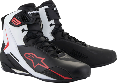 ALPINESTARS Faster-4 Shoes - Black/White/Red ALPINESTARS Faster-4 Shoes - Black/White/Red