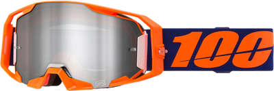 100% Armatic Neon Orange Goggle - Mirror