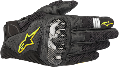 ALPINESTARS SMX-1 Air Carbon V2 Gloves - Black/Yellow