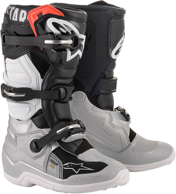 ALPINESTARS Youth Tech 7S Boots - Black/Silver/Gold