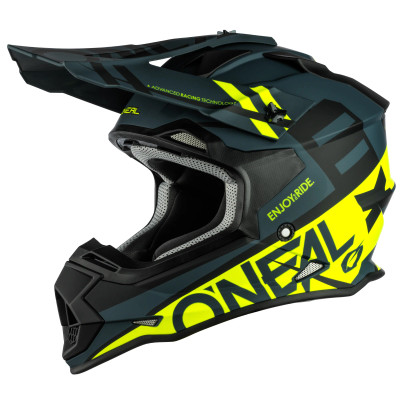 O'NEAL 2 SRS Spyde Helmet - Black/Neon Yellow