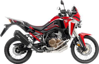 LEOVINCE LV-12 R Slip-On Muffler - Black - Honda CRF 1100