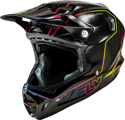 FLY RACING Werx-R Flow Carbon Helmet - Black Carbon/Black/Multi