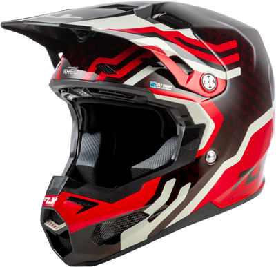 FLY RACING Formula S Carbon Byte Helmet - red carbon/red/grey