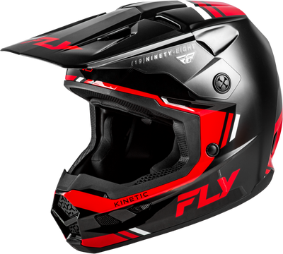 FLY RACING Kinetic Verdict Helmet - black/red/white 