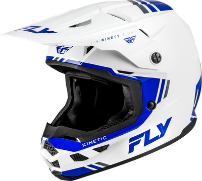 FLY RACING Kinetic Verdict Helmet - white/blue/grey 