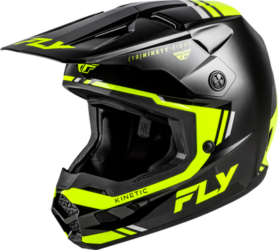 FLY RACING Kinetic Verdict Helmet - black/hi-vis/grey 