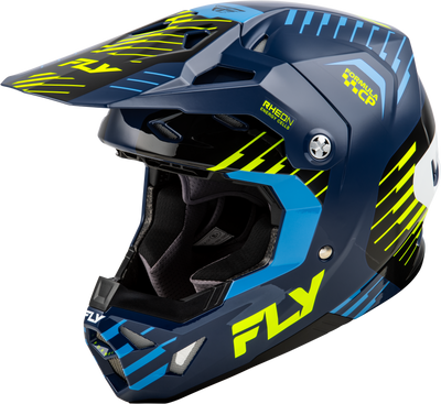 FLY RACING Formula CP Slice Helmet - navy/hi-vis/white 