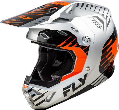 FLY RACING Formula CP Slice Helmet - grey/orange/black 