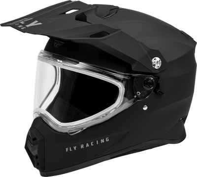 FLY RACING Trekker Cold Weather Helmet Dual Shield - Matte Black