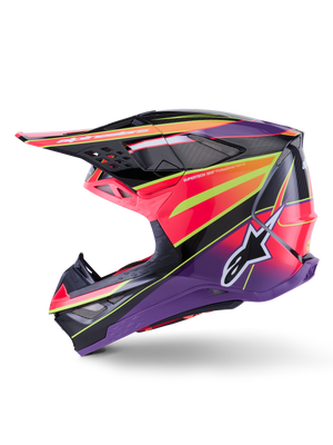 ALPINESTARS Supertech S-M10 Era Helmet - Pnk/Violet/Ylw Fluo